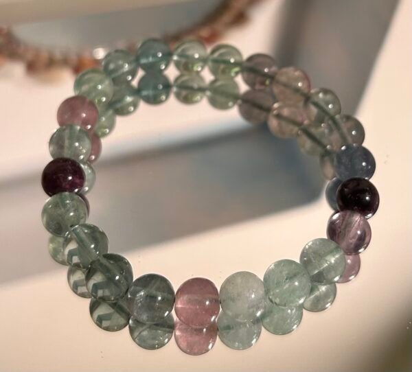 Mind Clarity Fluorite Bracelet – Focus, Protection & Inner Balance (Best for Students & Learners)