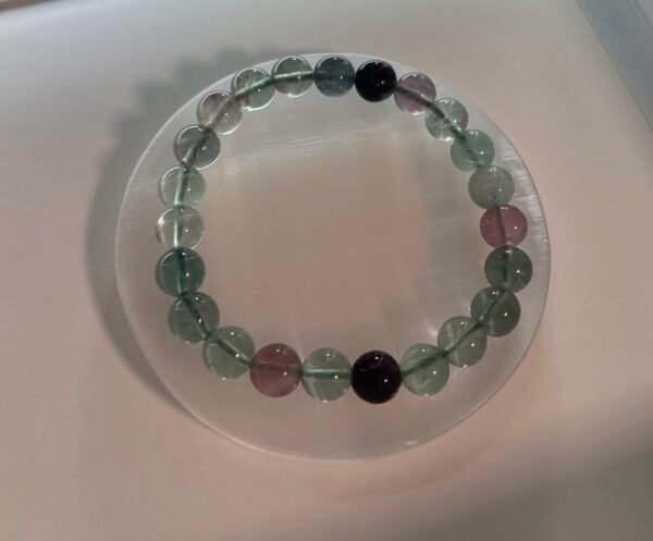 Mind Clarity Fluorite Bracelet – Focus, Protection & Inner Balance (Best for Students & Learners)