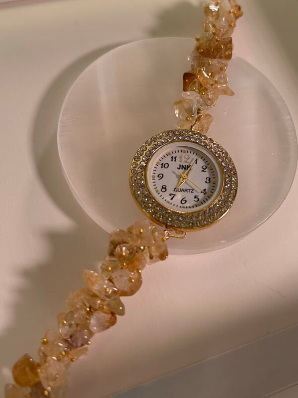 Citrine Crystal Wrist Watch