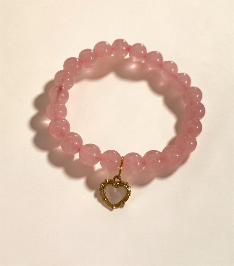 Rose Quartz Charm Bracelet