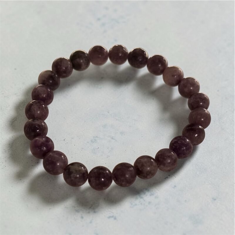 Inner Peace Lepidolite Bracelet – Calm, Emotional Healing & Stress Relief